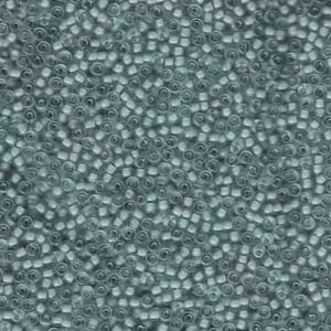 MIYUKI, Japanese Seed Beads, Round, 11/0, Emerald/Lined Light Grey