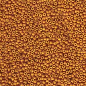 MIYUKI, Japanese Seed Beads, Round, 11/0, Special Dyed Pale Pumkin