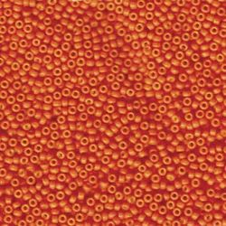 MIYUKI, Japanese Seed Beads, Round, 11/0, Special Dyed Harvest Orange