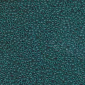 MIYUKI, Japanese Seed Beads, Round, 11/0, Matte Transparent Teal