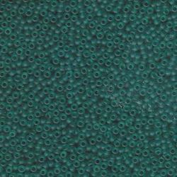 MIYUKI, Japanese Seed Beads, Round, 11/0, Matte Transparent Teal