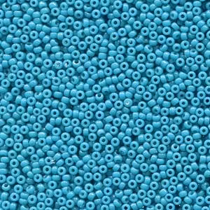MIYUKI, Japanese Seed Beads, Round, 11/0, Duracoat Opaque Dyed Blue Green