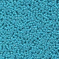 MIYUKI, Japanese Seed Beads, Round, 11/0, Duracoat Opaque Dyed Blue Green