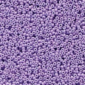 MIYUKI, Japanese Seed Beads, Round, 11/0, Duracoat Opaque Dyed Lilac