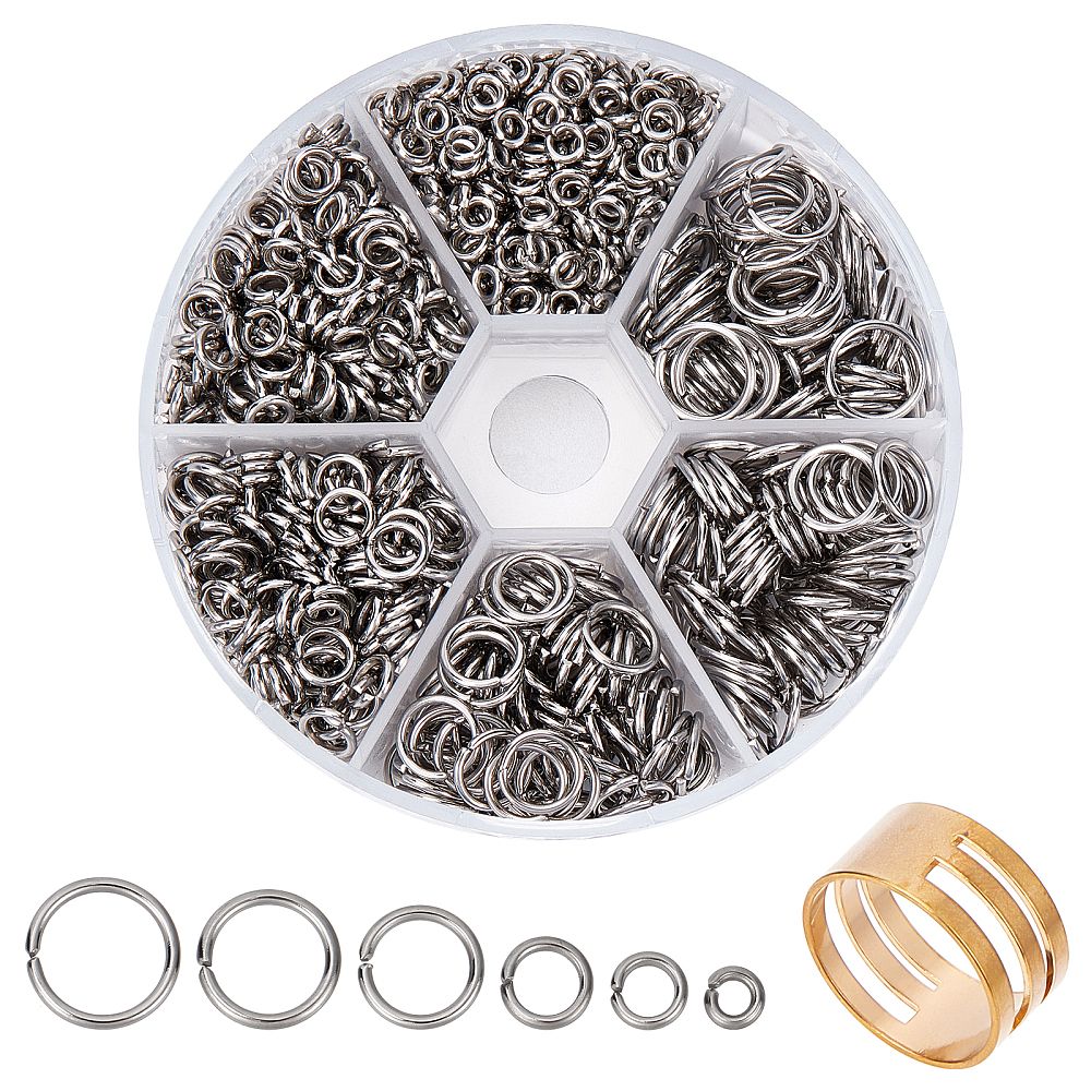 Bindringar, Rostfritt stål,  4~10mm, 1000st
