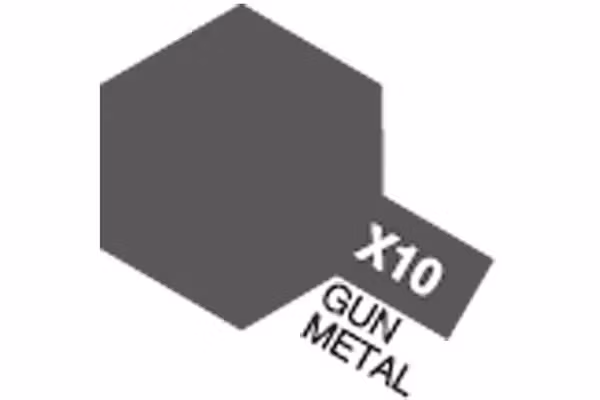 TAMIYA Acrylic Mini X-10 Gun Metal (Gloss)