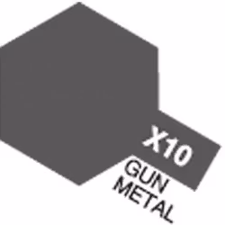TAMIYA Acrylic Mini X-10 Gun Metal (Gloss)