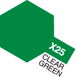 TAMIYA Acrylic Mini X-25 Clear Green (Gloss)