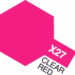 TAMIYA Acrylic Mini X-27 Clear Red (Gloss)