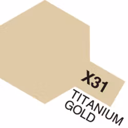 TAMIYA Acrylic Mini X-31 Titanium Gold (Gloss)