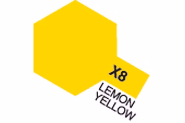 TAMIYA Acrylic Mini X-8 Lemon Yellow (Gloss)