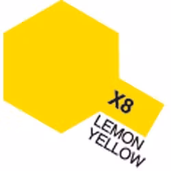 TAMIYA Acrylic Mini X-8 Lemon Yellow (Gloss)