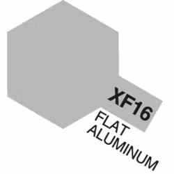 TAMIYA Acrylic Mini XF-16 Flat Aluminum (Flat)