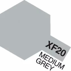 TAMIYA Acrylic Mini XF-20 Medium Grey (Flat)