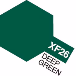 TAMIYA Acrylic Mini XF-26 Deep Green (Flat)