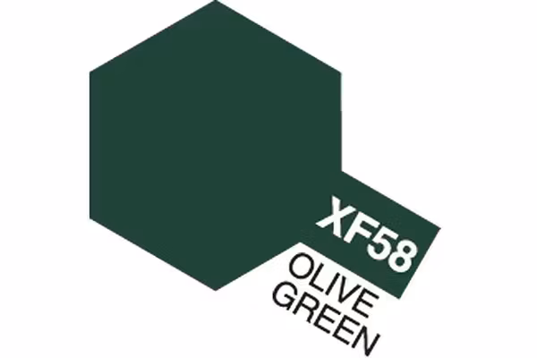 TAMIYA Acrylic Mini XF-58 Olive Green (Flat)