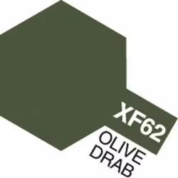 TAMIYA Acrylic Mini XF-62 Olive Drab (Flat)