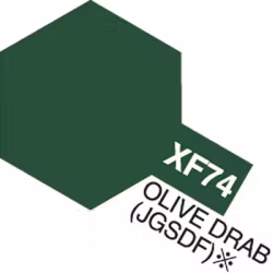 TAMIYA Acrylic Mini XF-74 Olive Drab (JGSDF) (Flat)