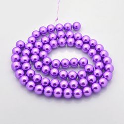 Glaspärlor, Dark Orchid, 4~12mm, Ca: 600 st