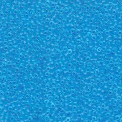 MIYUKI, Japanese Seed Beads, Round, 11/0, Matte Transparent Light Blue