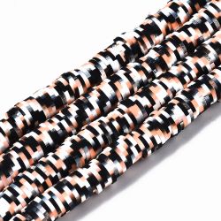 Polymerlerpärlor, Heishi, Black, 320~447 st