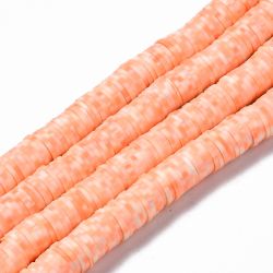 Polymerlerpärlor, Heishi, Light Salmon, 320~447 st