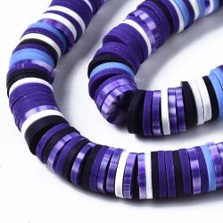 Polymerlerpärlor, Heishi, Dark Slate Blue, 320~447 st