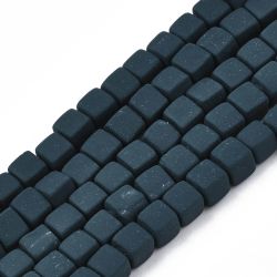 Polymerlerpärlor, Kuber, Dark Slate Blue, 89~91 st