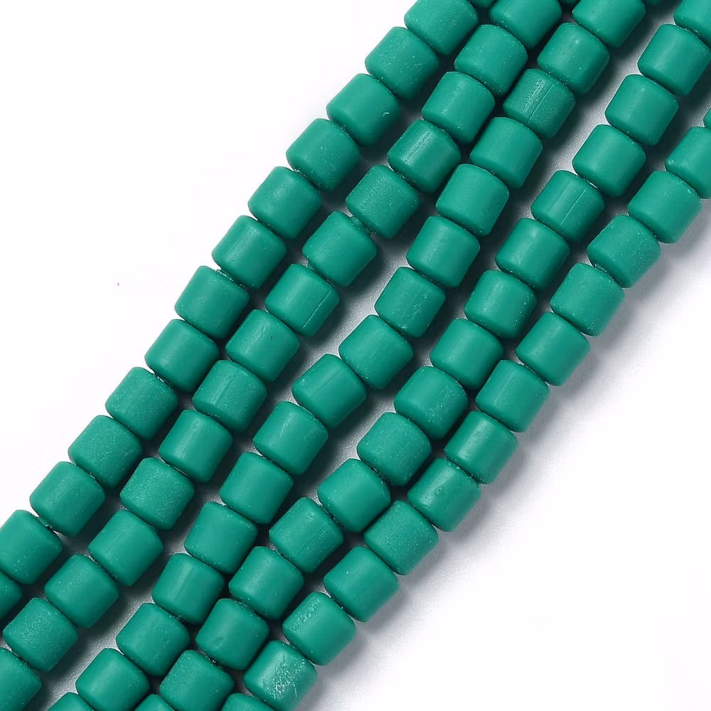 Polymerlerpärlor, Rör, Green, 61 st