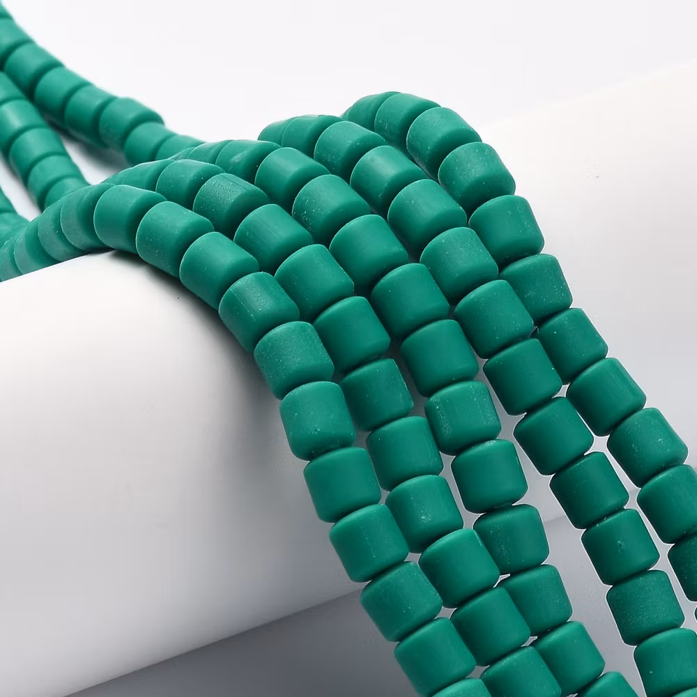 Polymerlerpärlor, Rör, Green, 61 st