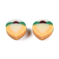 Polymerlerpärlor, Persika/Peach, Navajo White, 50 st