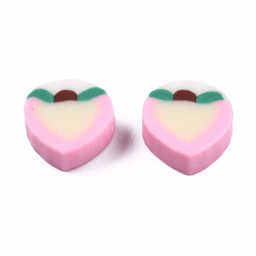 Polymerlerpärlor, Persika/Peach, Pearl Pink, 50 st