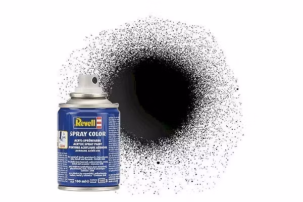 REVELL Spray black gloss 100 ml, No 07