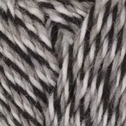 Garn Sportsragg, 50g, Grå/Svart/Vit, 580