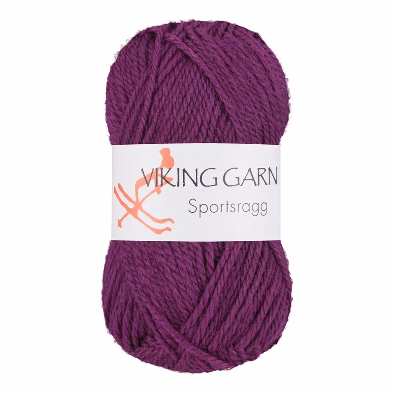 Garn Sportsragg, 50g, Lila, 569