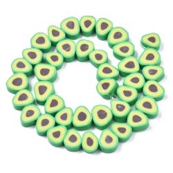 Polymerlerpärlor, Avokado, Spring Green, 36-40st