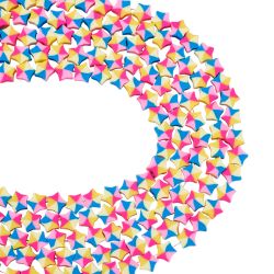 Polymerlerpärlor, Stjärna, Colorful, 40st