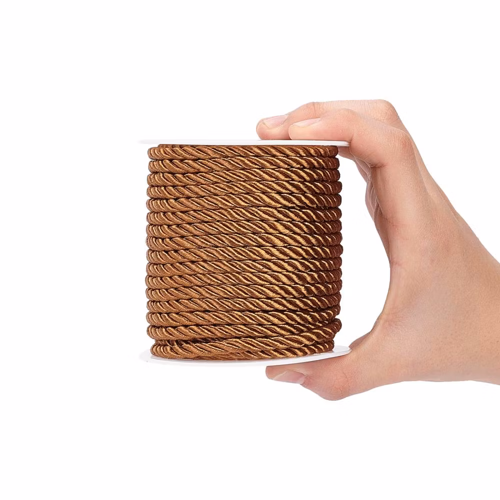 Polyestertråd, Saddle Brown, 5mm, 18m