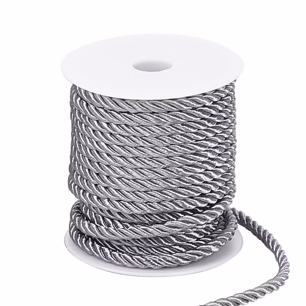 Polyestertråd, Dark Grey, 5mm, 18m