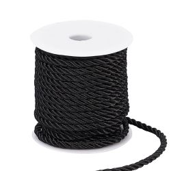 Polyestertråd, Black, 5mm, 18m