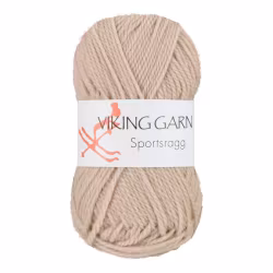 Garn Sportsragg, 50g, Beige, 507