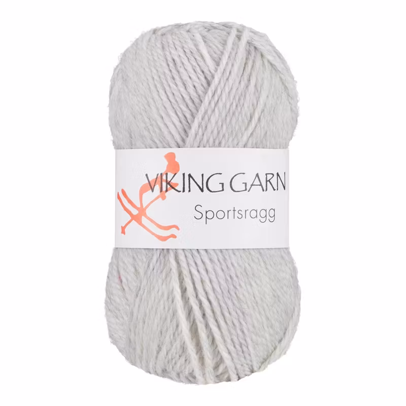 Garn Sportsragg, 50g, Pärlgrå, 512