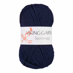 Garn Sportsragg, 50g, Kungsblått, 526