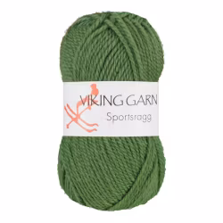Garn Sportsragg, 50g, Grön, 533