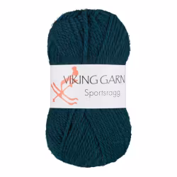 Garn Sportsragg, 50g, Mörk Petroleum, 534