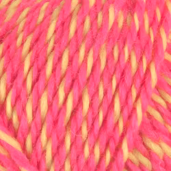 Garn Sportsragg, 50g, Multi Rosa/Gul, 557
