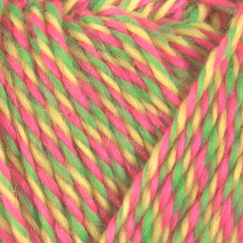 Garn Sportsragg, 50g, Multi Neon, 558