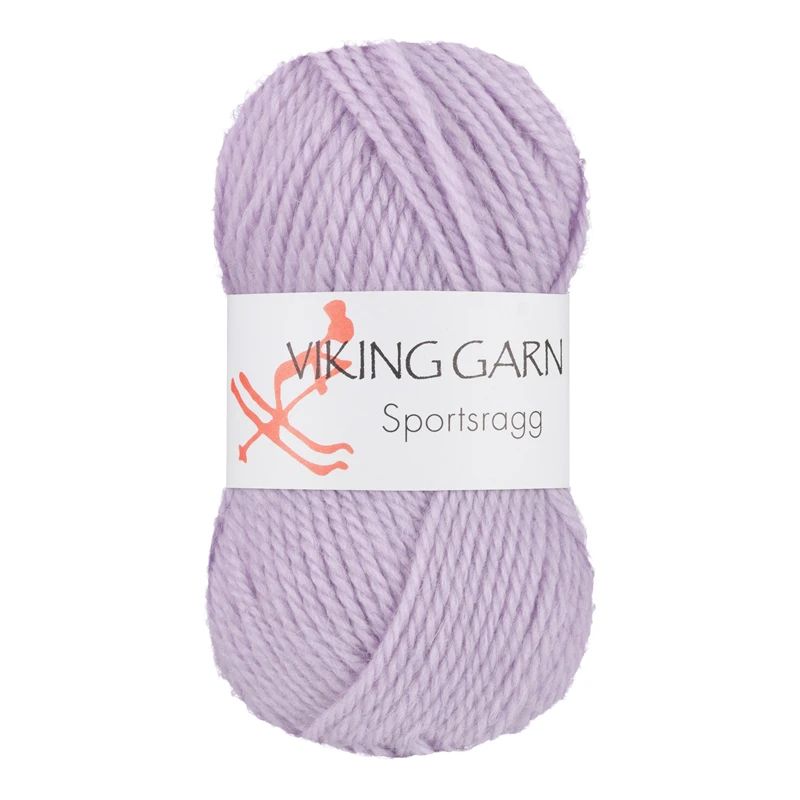 Garn Sportsragg, 50g, Ljus lila, 567