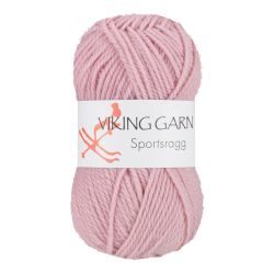 Garn Sportsragg, 50g, Ljus Rosa, 574