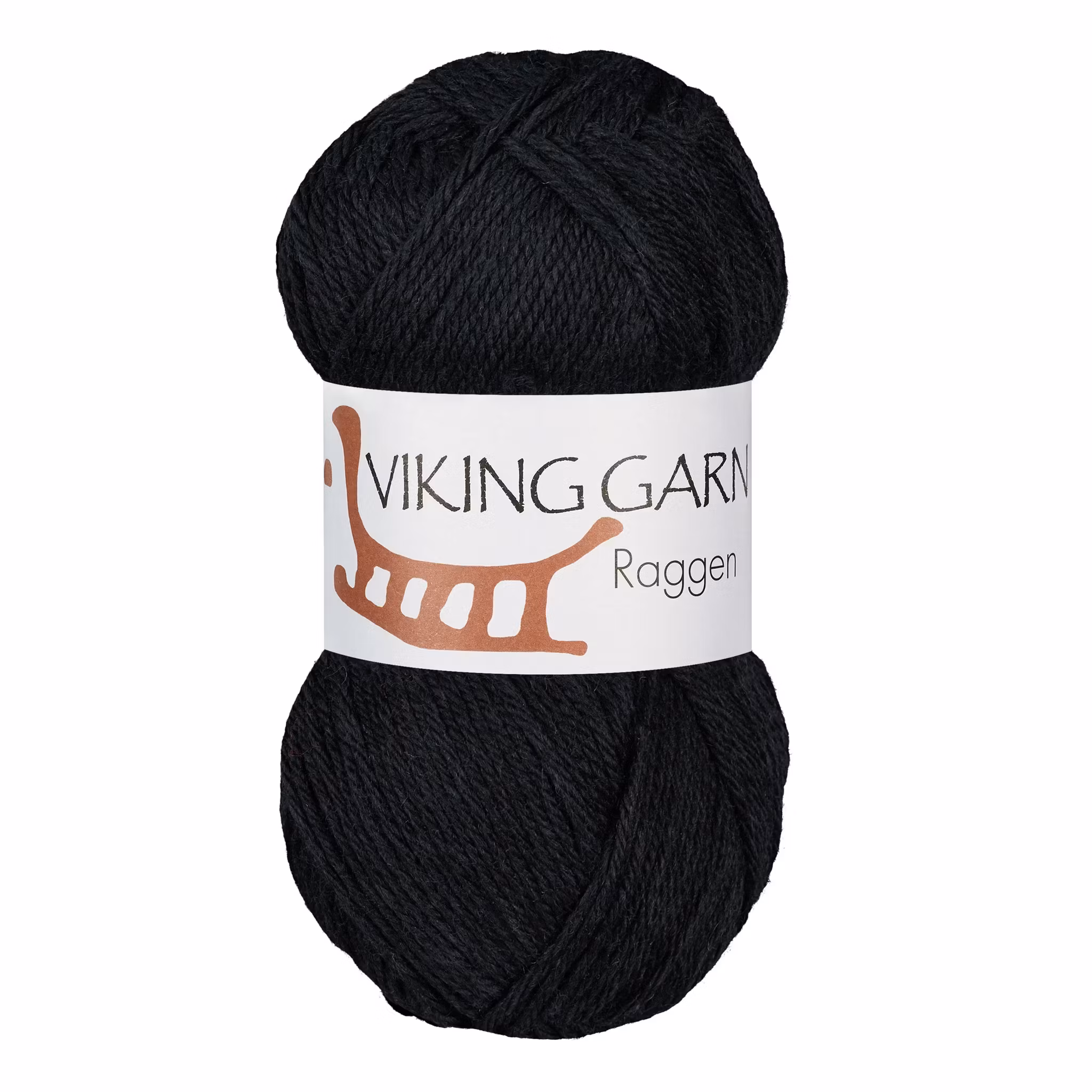 Garn Raggen, 150g, Svart, 703